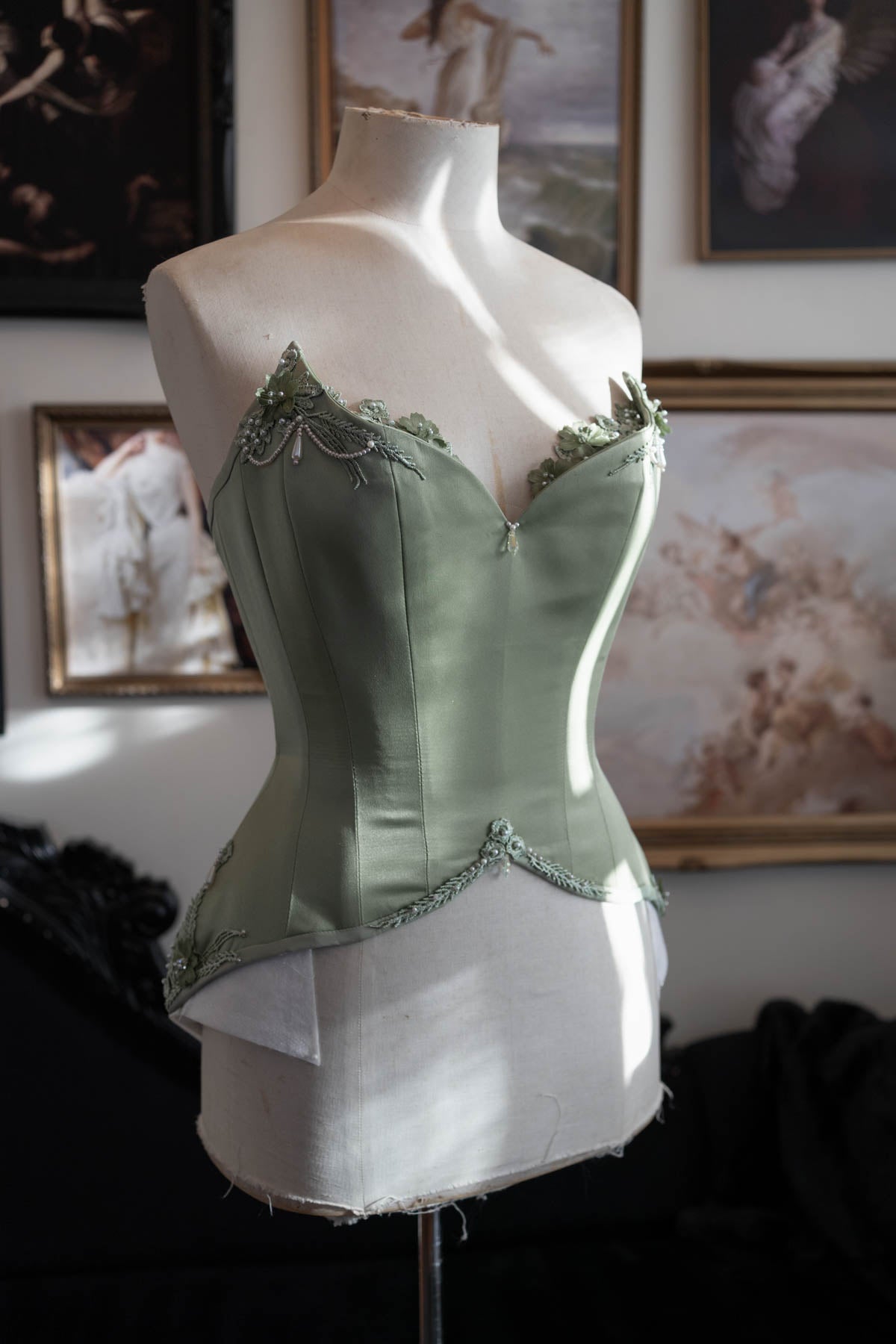 Tiana Corset - Sage