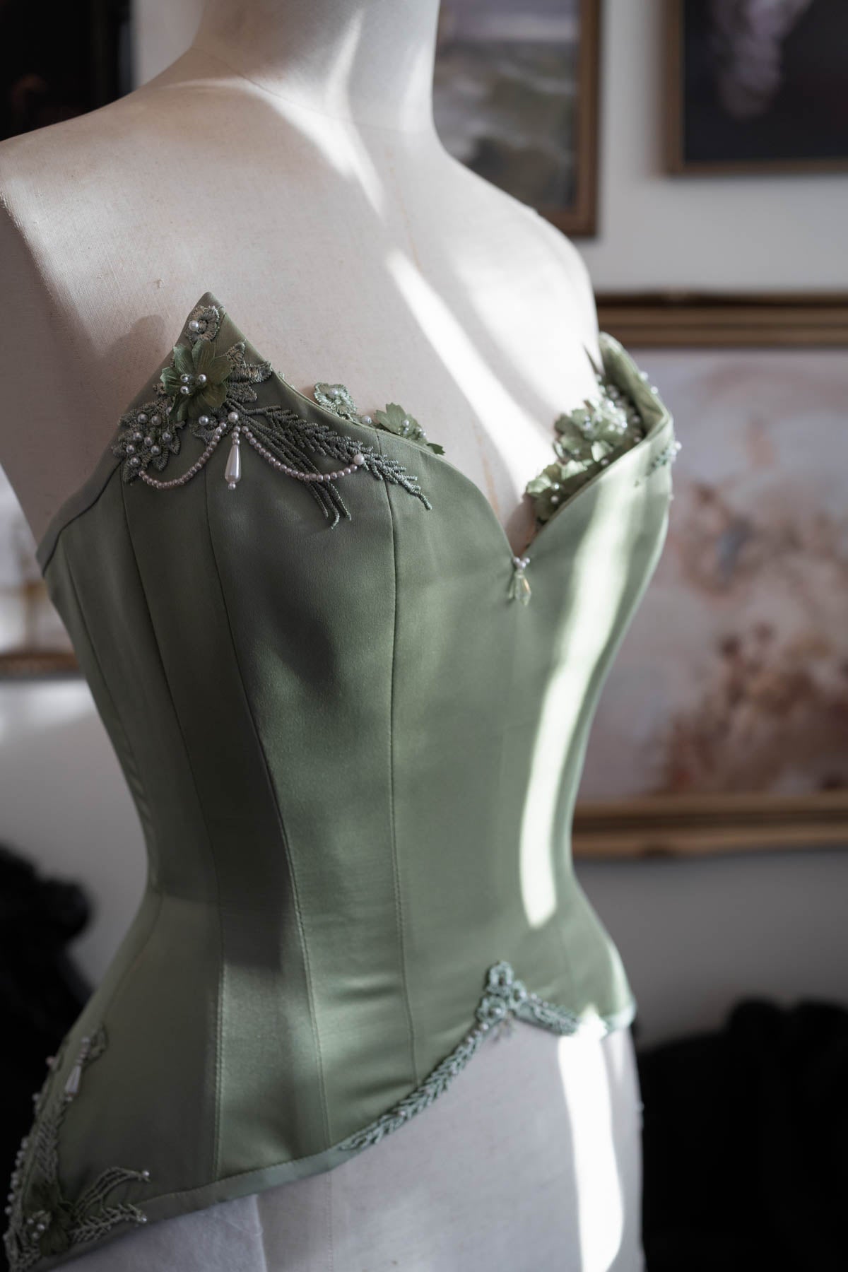 Tiana Corset - Sage