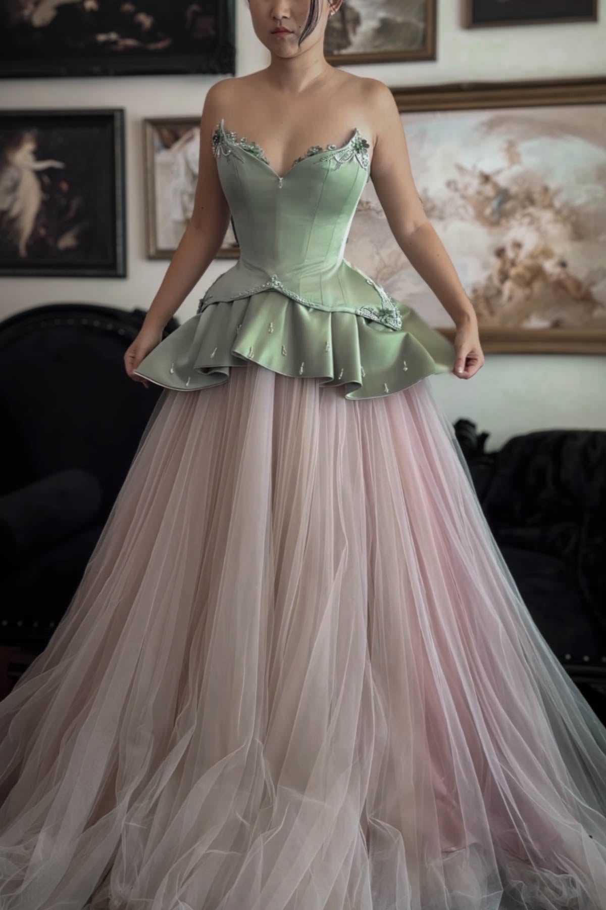 Tiana Gown - Sage